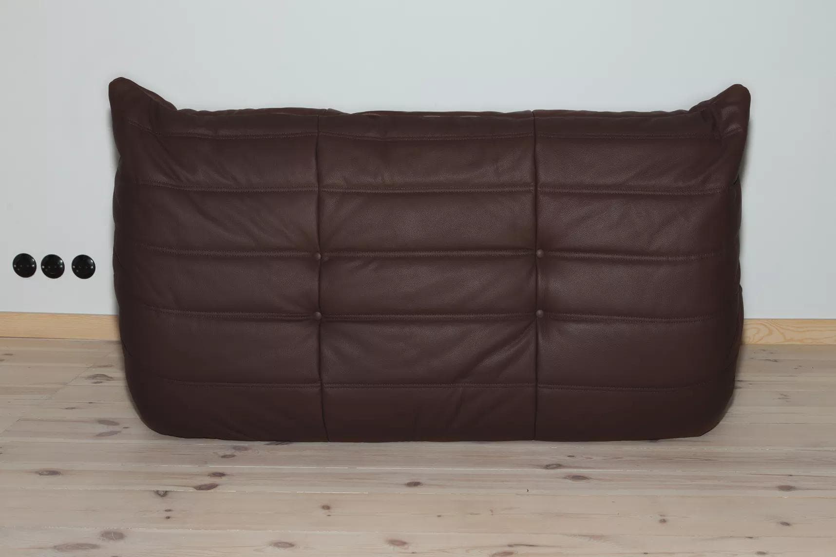 Sofa Togo dwuosobowa, skóra brązowa madras - 166305