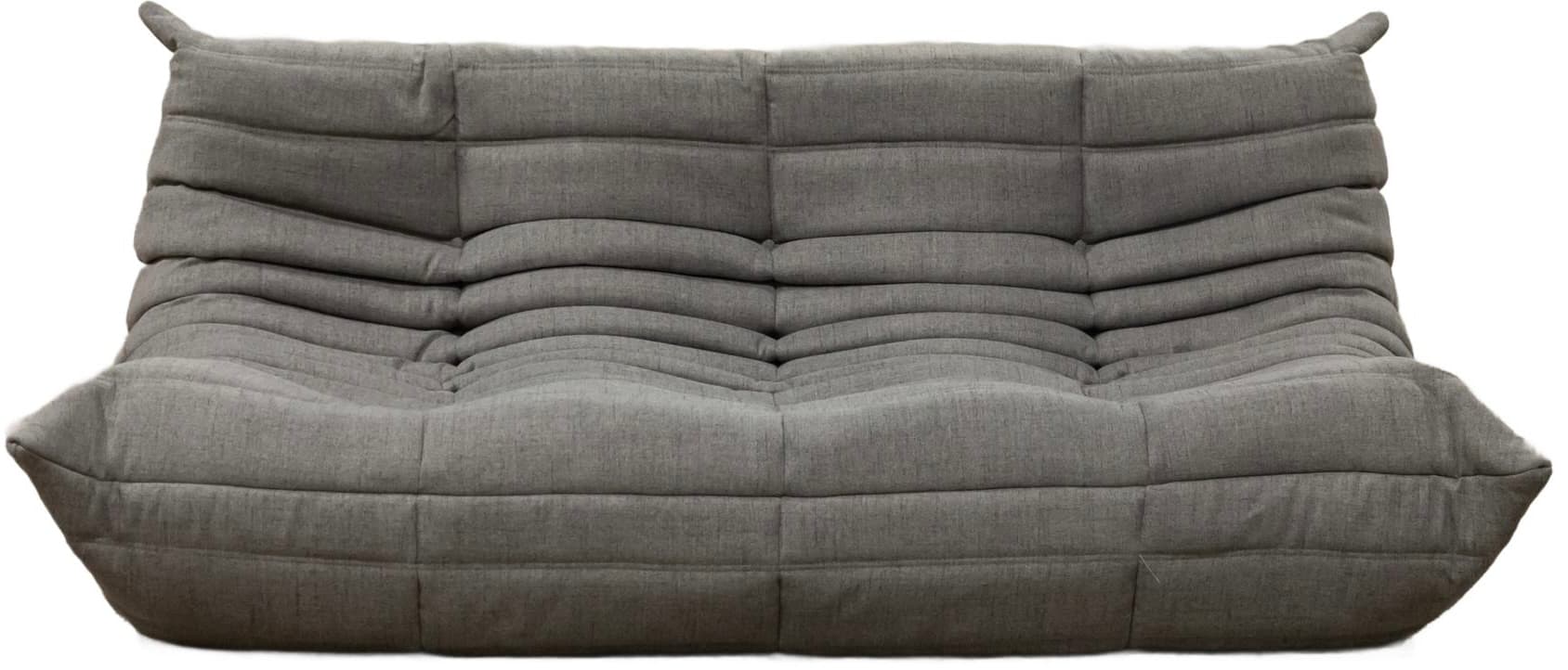 Sofa Togo trzyosobowa, tekstylia ciepły szary