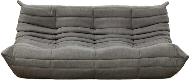 Sofa Togo trzyosobowa, tekstylia ciepły szary - WYMIARY