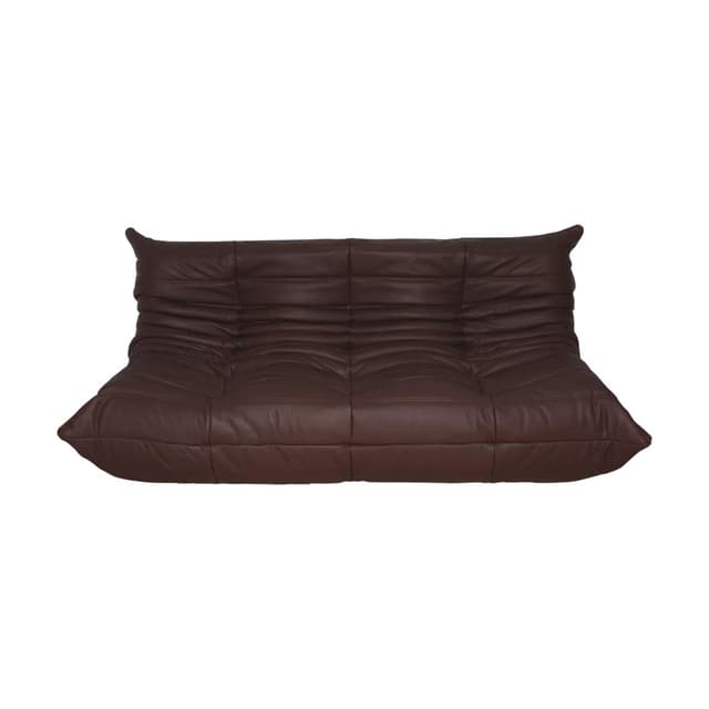 Sofa Togo trzyosobowa, skóra brązowa madras - WYMIARY