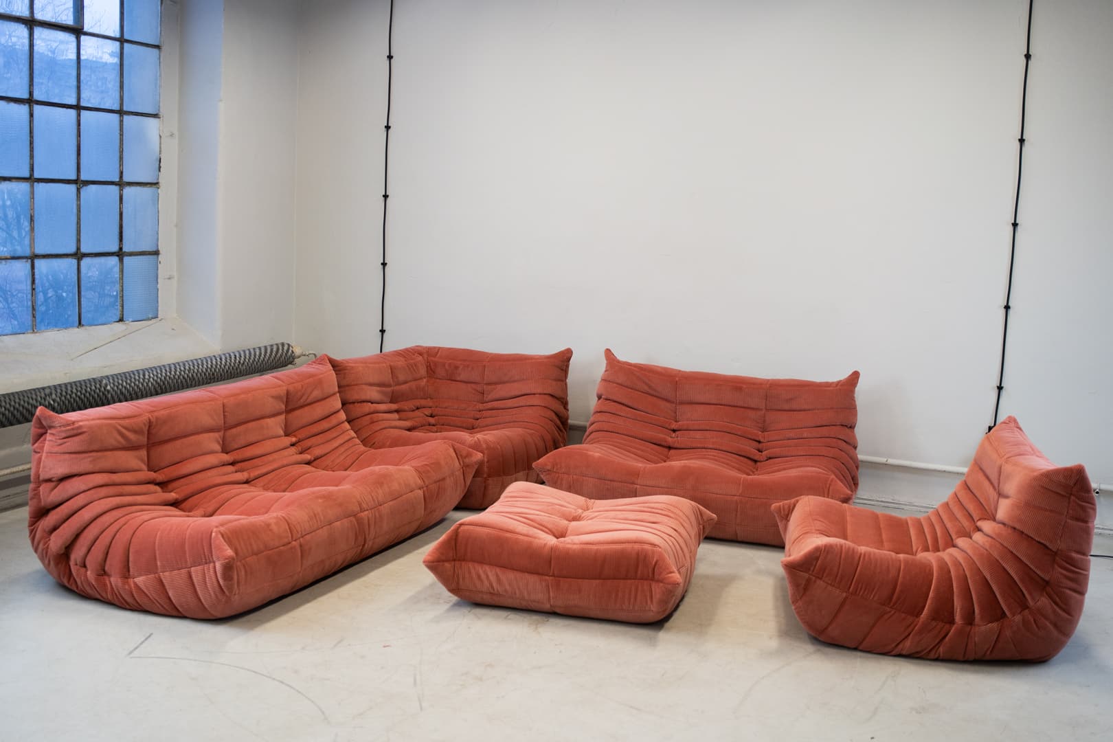 Zestaw wypoczynkowy Togo 5 części, cord coral - 166808