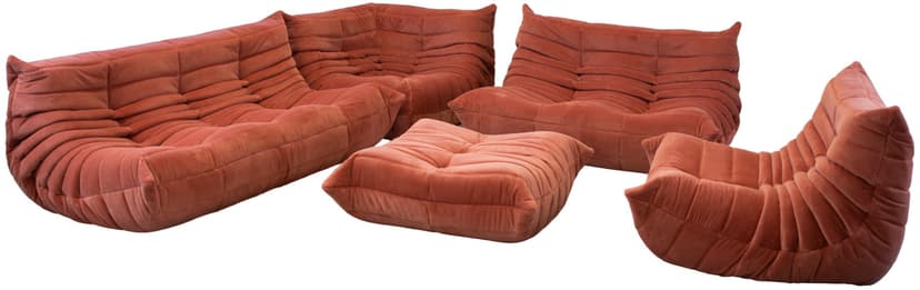 Zestaw wypoczynkowy Togo 5 części, cord coral