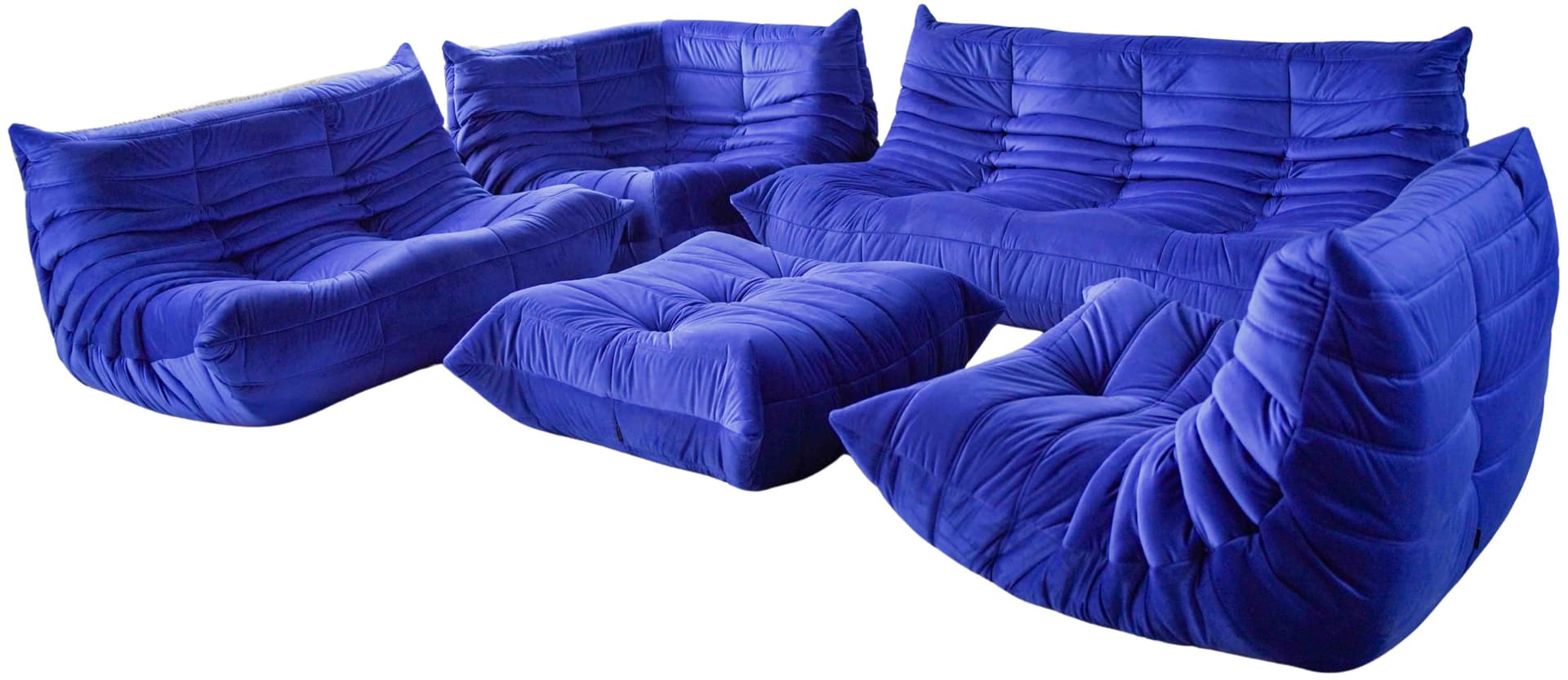 Zestaw wypoczynkowy Togo 5 części, velvet kobalt - 65397