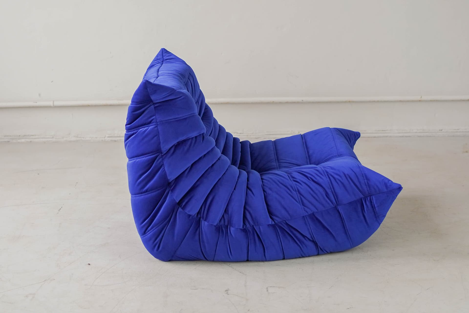 Fotel wypoczynkowy Togo, velvet kobalt - 166784