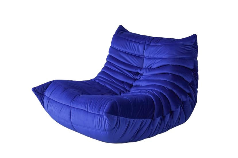 Fotel wypoczynkowy Togo, velvet kobalt
