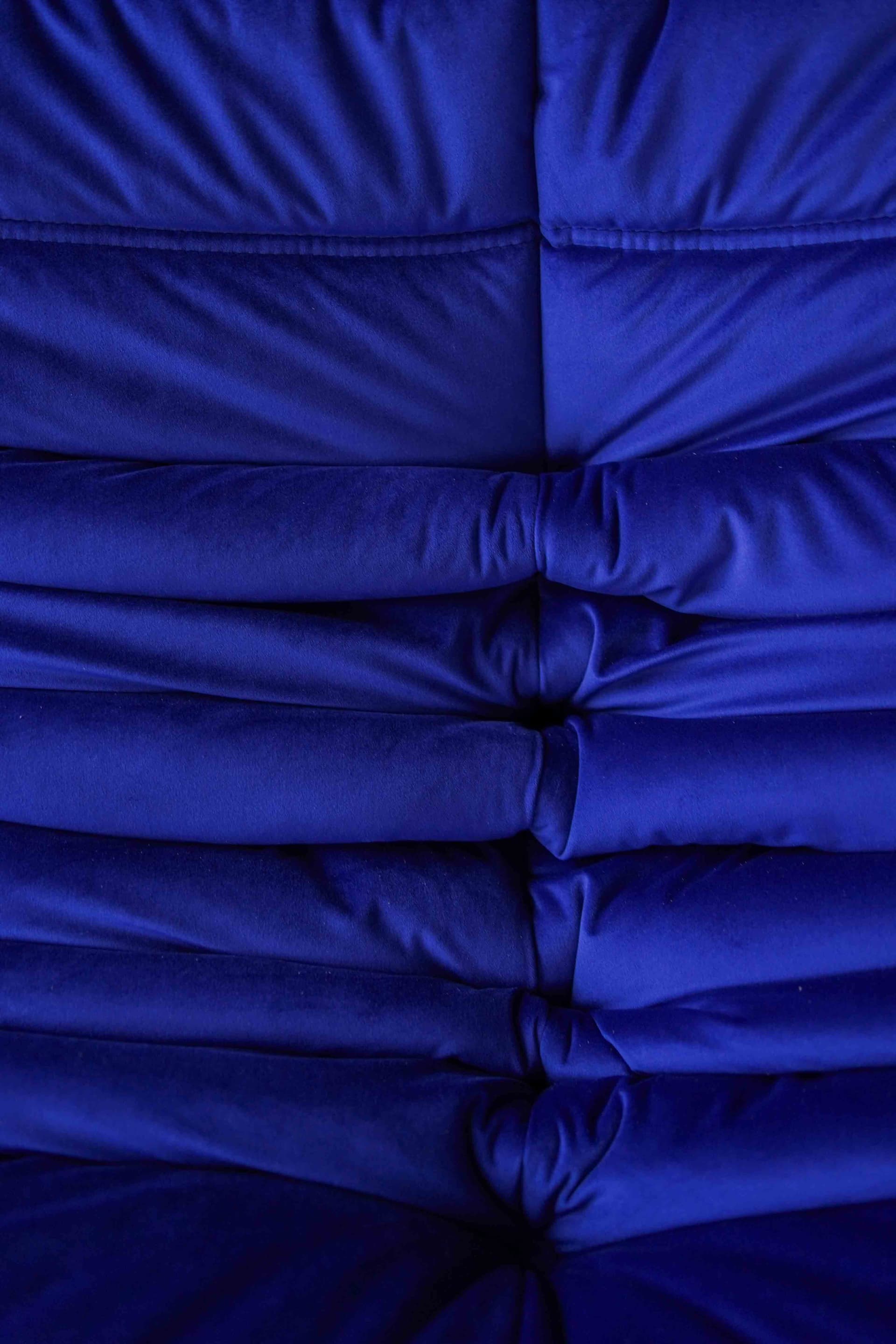 Fotel wypoczynkowy Togo, velvet kobalt - 166786