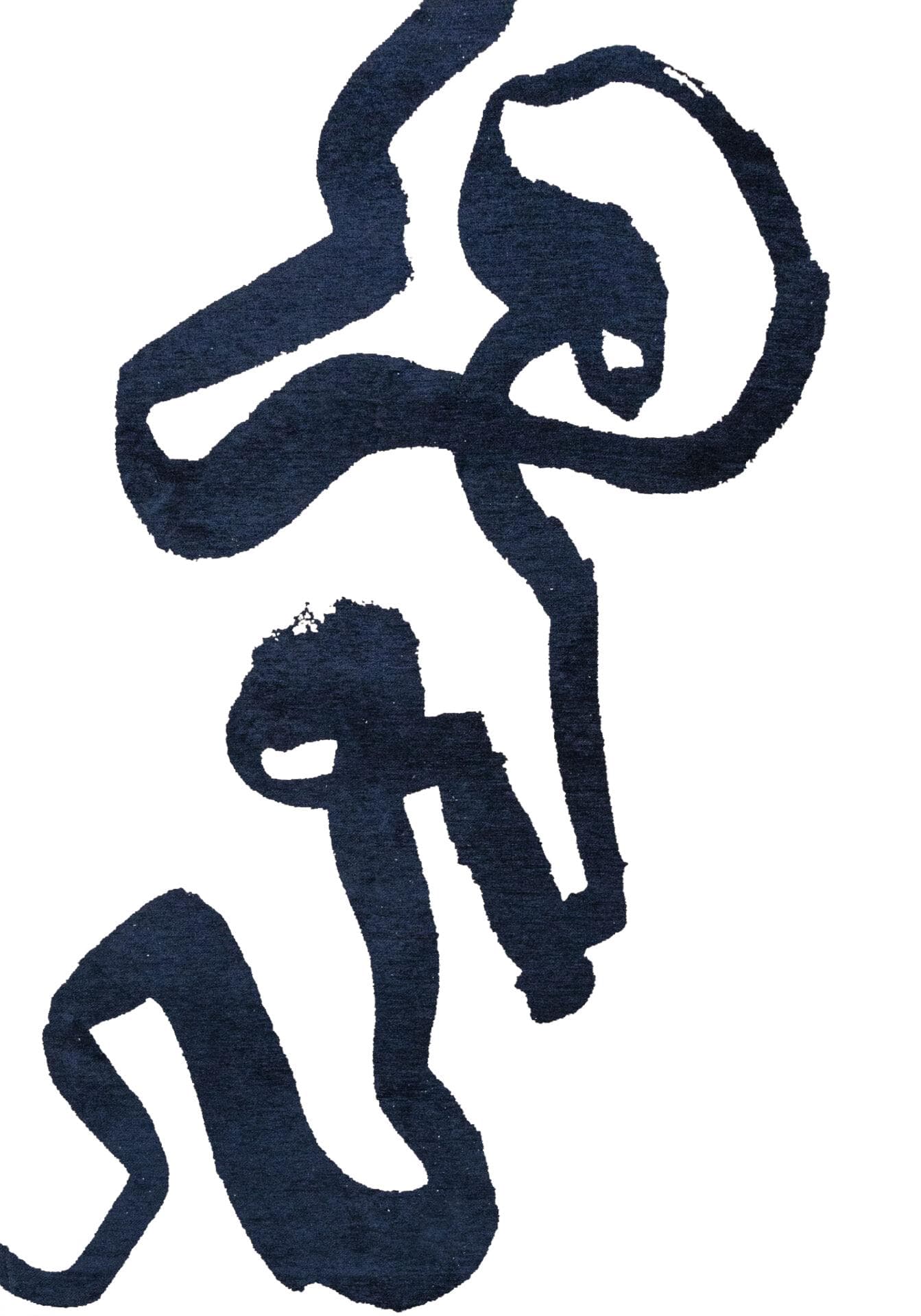 Dywan Ribbon Sea Ink 140x200 cm beżowy, granatowy, Louis De Poortere - 52897