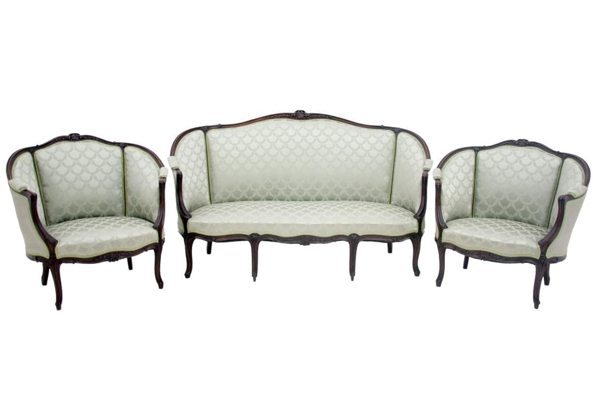 Green Salon Set, France, 1870s