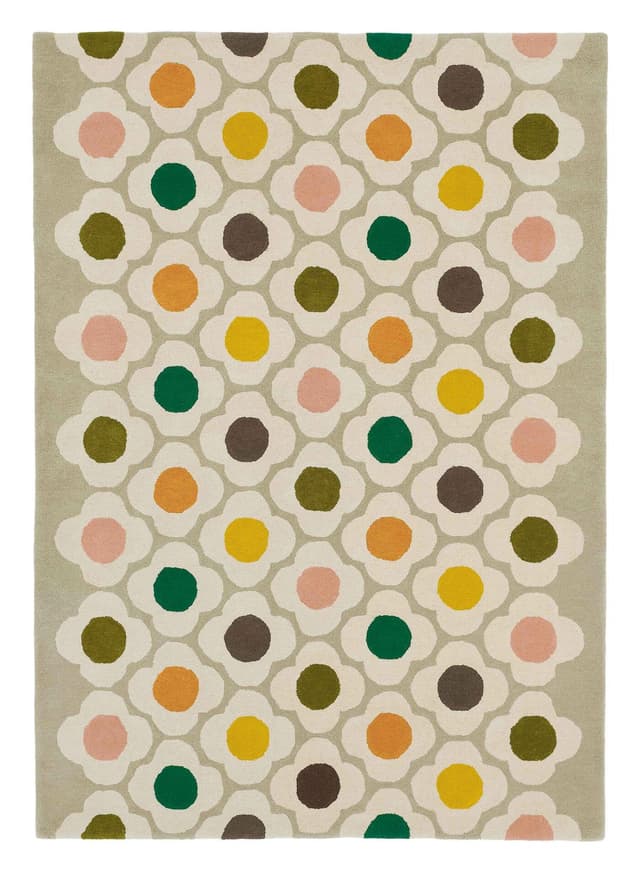 Dywan Spot Flower Multi 120x180 cm, wielokolorowy, wełna, Orla Kiely - WYMIARY