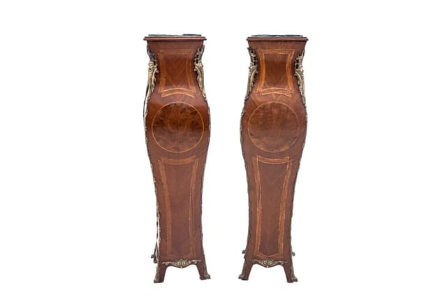 Orzechowe kolumny Empire, Francja, lata 70. XIX wieku - WYMIARY