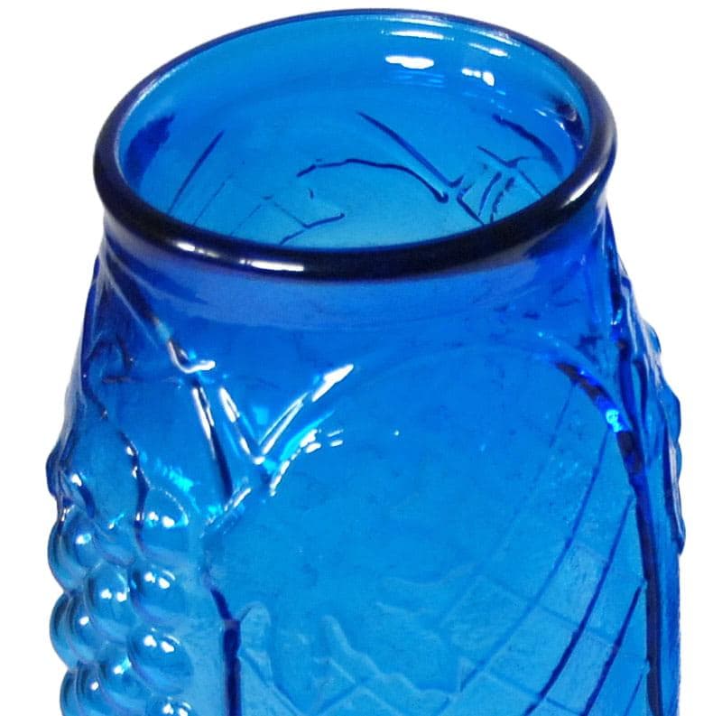 Niebieskie wazony ze szkła prasowanego, Rossini, Włochy, lata 60. - 5008