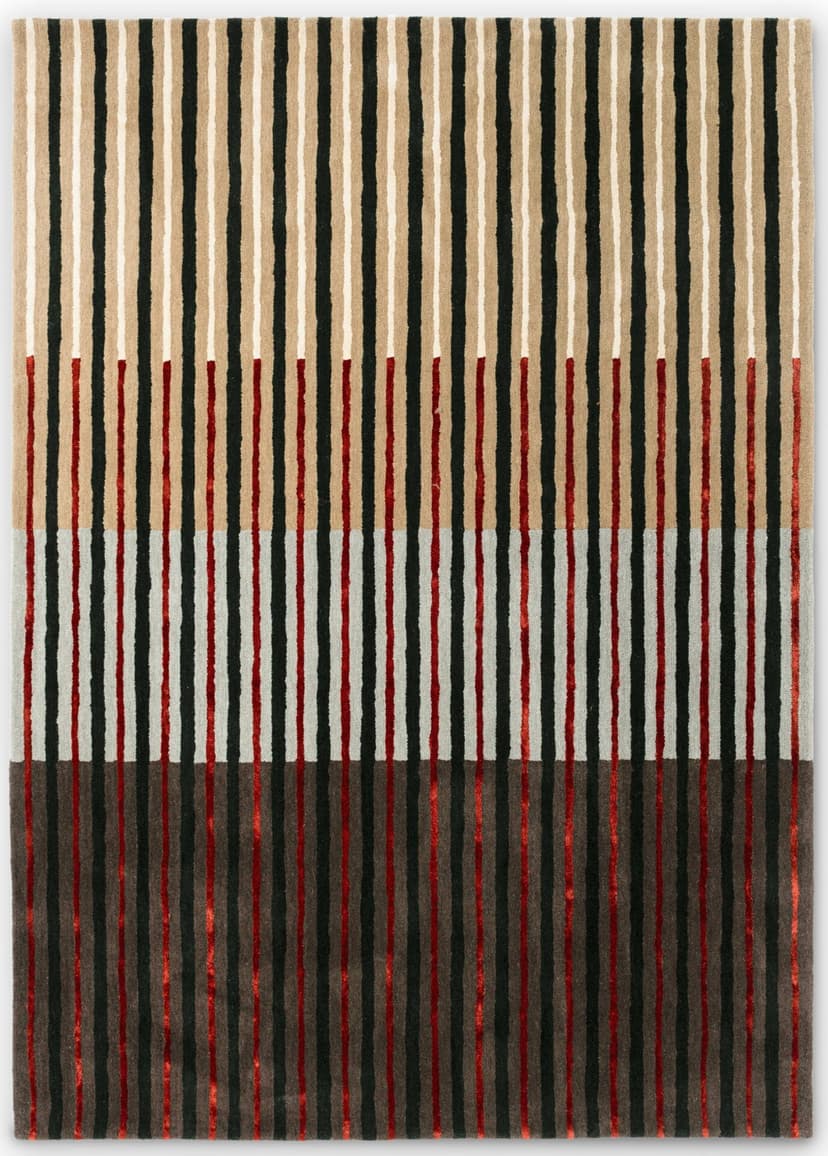 Dywan Decor Proof, beżowy, brązowy, 140x200 cm, wełna, Brink & Campman