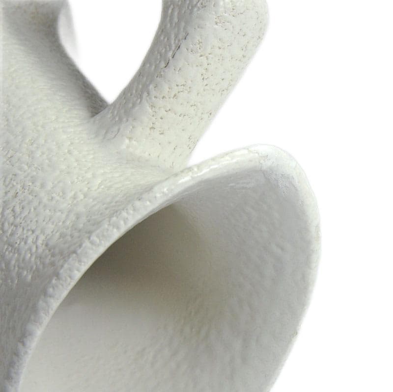 Ivory Ceramic Vase, by R. Rigon for Bertoncello, Italy, 1960s - 5046
