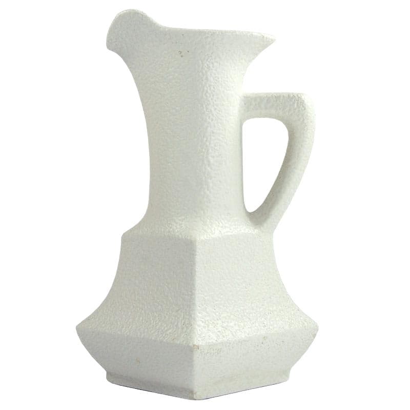 Ivory Ceramic Vase, by R. Rigon for Bertoncello, Italy, 1960s