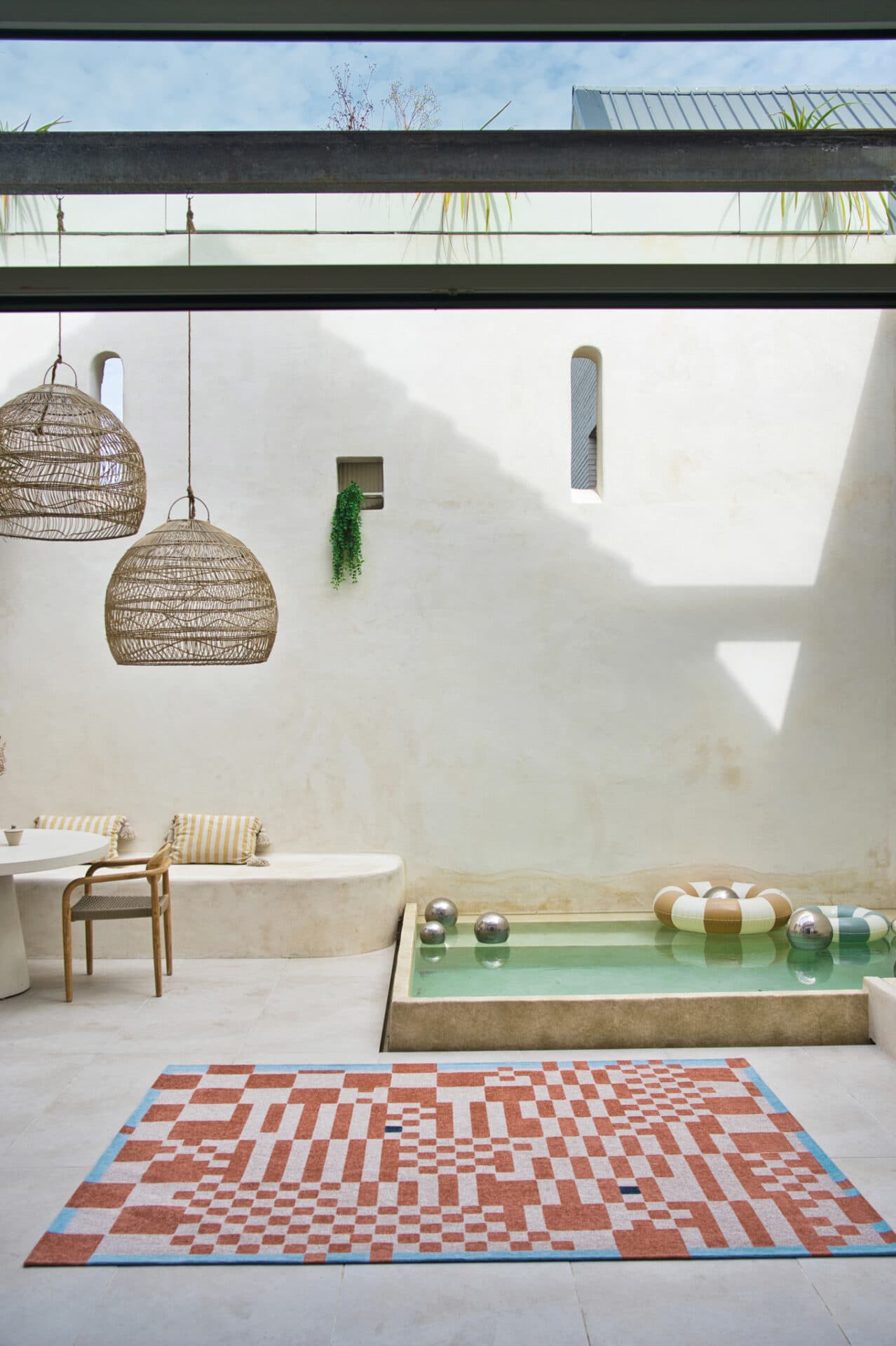 Dywan Chess Nude 200x280 cm różowy, Louis De Poortere - 148041