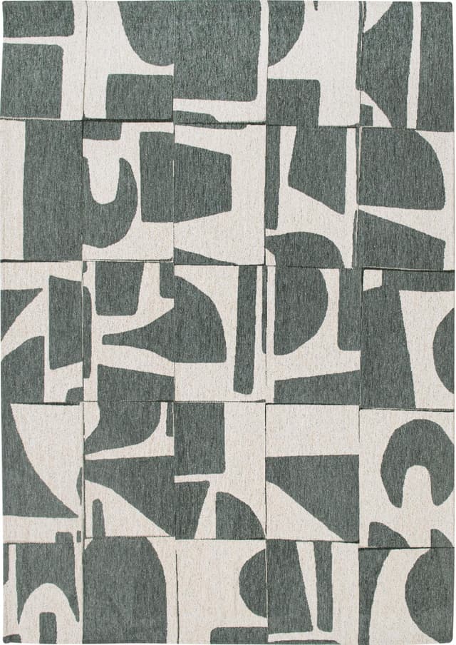 Dywan Papercut Sea Spray 200x280 cm beżowy, zielony, Louis De Poortere - WYMIARY