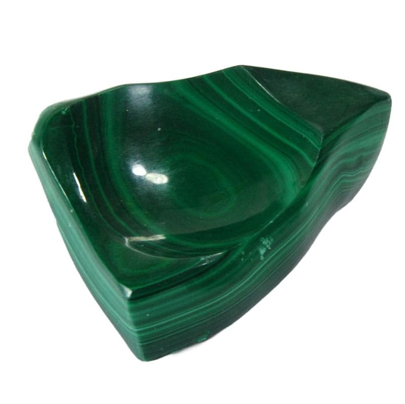 Green Malachite Dish, Mid-century Modern, 1970s - 5018