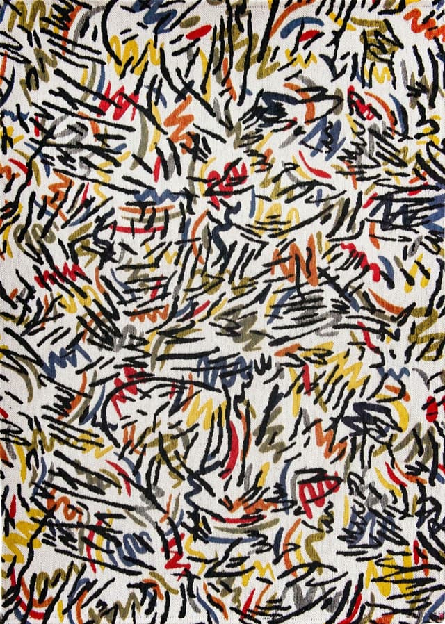 Rug Grafitto Street Graph 140x200 cm, multicolor, Louis De Poortere - DIMENSION