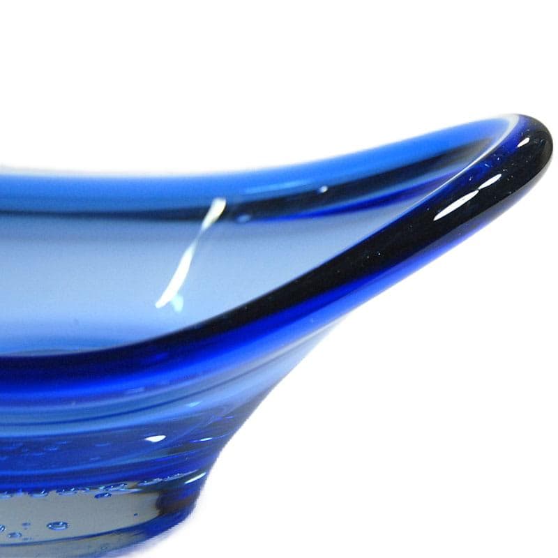 Kobaltowa szklana patera, Glasbruk, Szwecja, lata 60. - 5061