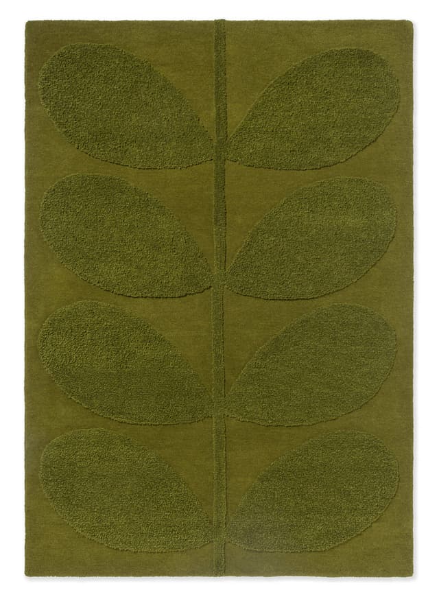 Rug Solid Stem Fern 250x350 cm, green, wool, Orla Kiely - DIMENSION