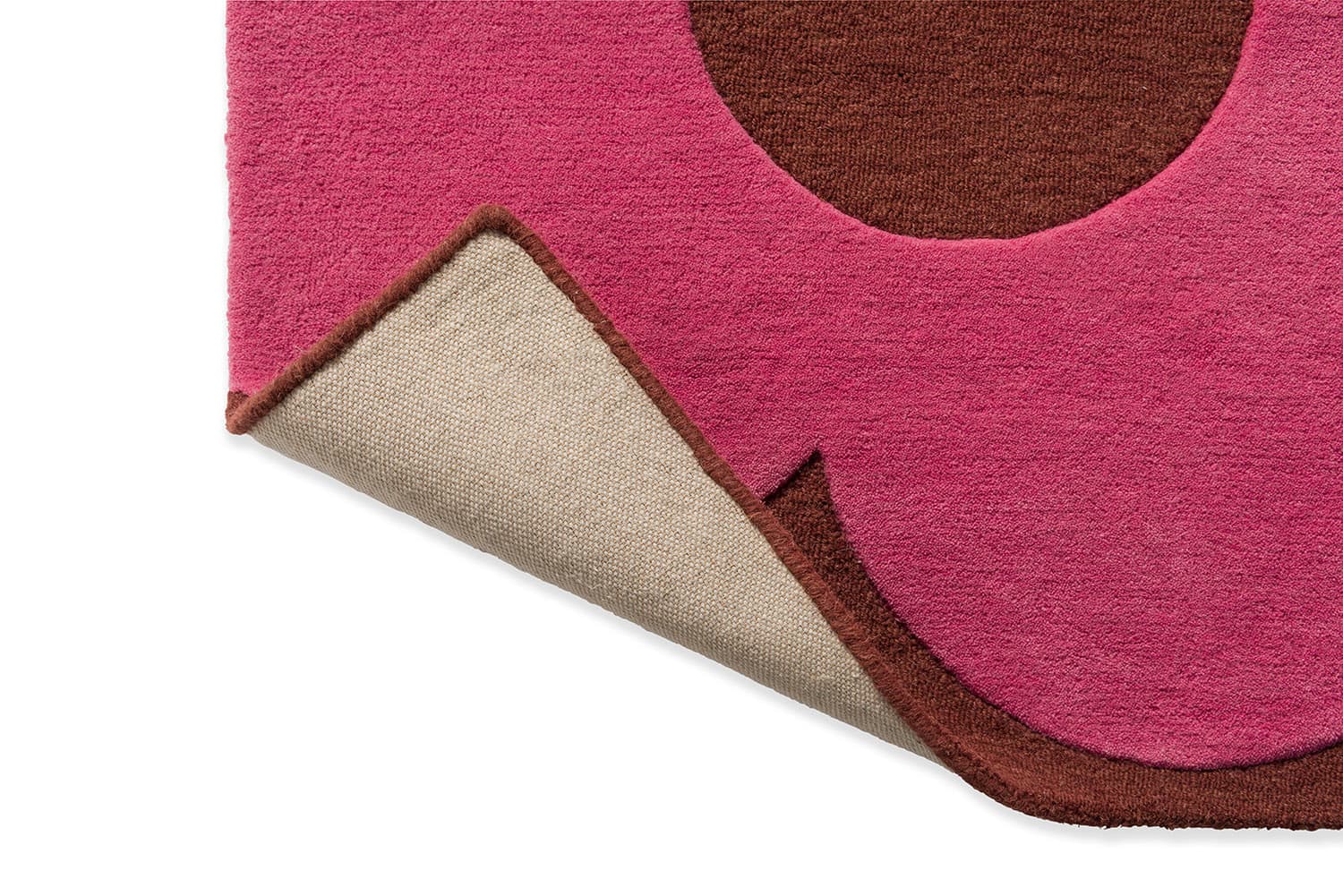 Rug Sprig Stem Paprika 160x230 cm, brown, pink, wool, Orla Kiely - 54693
