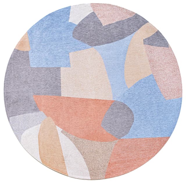 Shapes Secret round rug Ø240 cm polyester multicolor, Louis De Poortere - DIMENSION