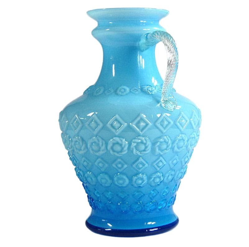 Blue Glass Pitcher, Empoli, Italy, 1960s - 5109