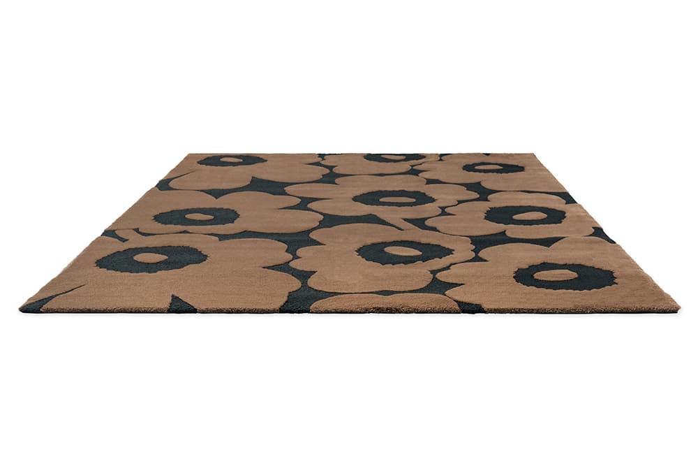 Rug UNIKKO BEIGE, beige, black, wool, 200x300 cm, Marimekko - 54430