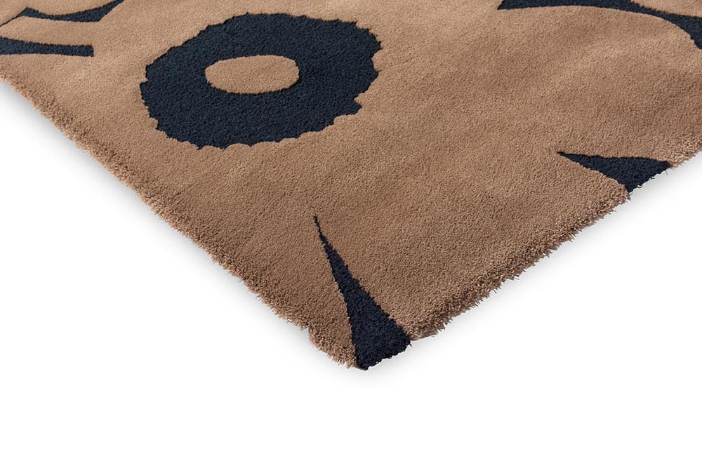 Rug UNIKKO BEIGE 250x350 cm, beige, black, wool, Marimekko - 54424