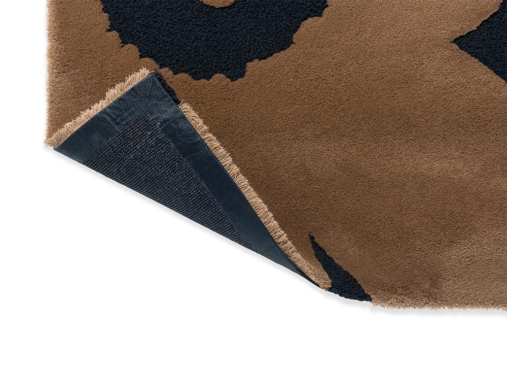 Rug Unikko Beige 140x200 cm, beige, black, wool, Marimekko - 54394