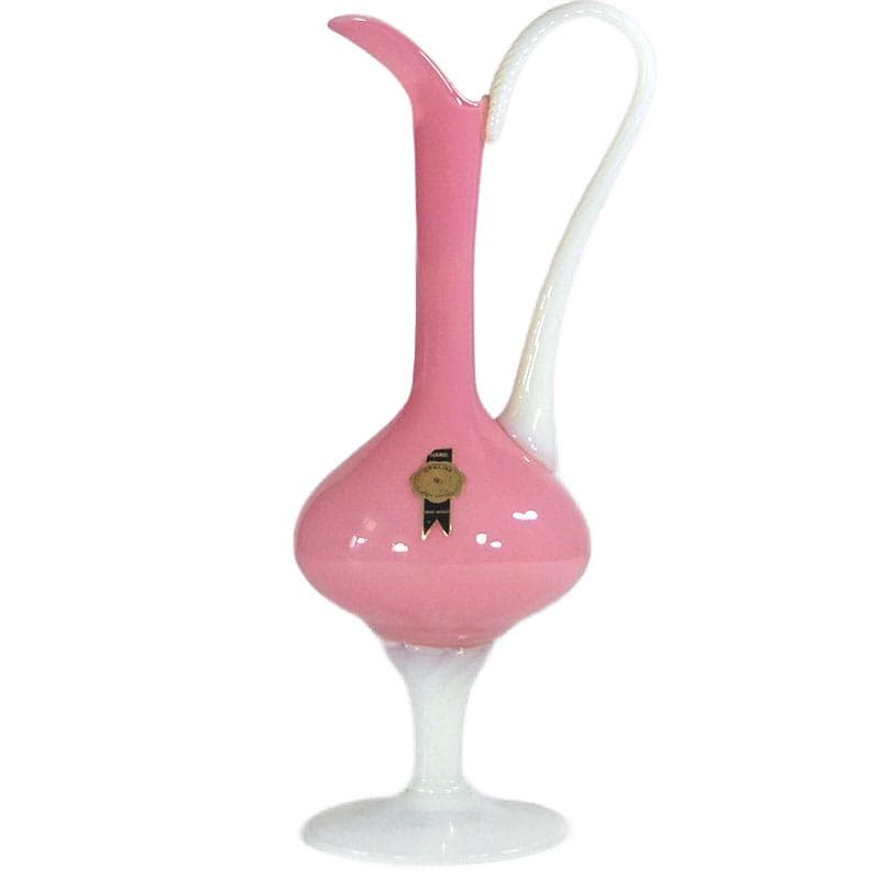 Różowa karafka szklana, Empoli, Włochy, lata 60. - 6080