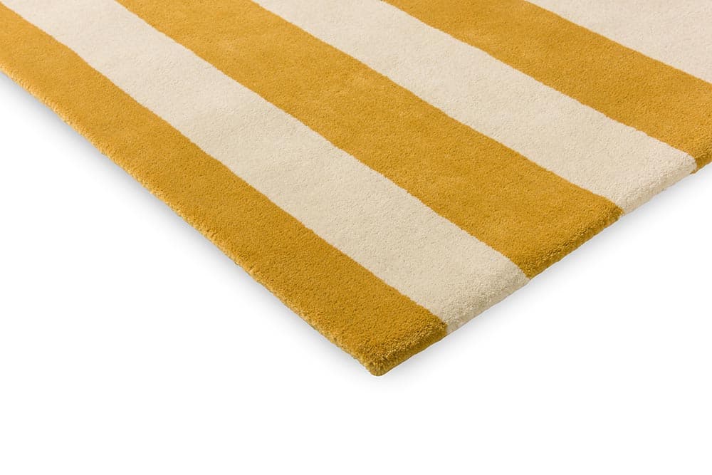 Rug Ralli Yellow 140x200 cm, yellow, beige, navy blue, grey, wool, Marimekko - 54148
