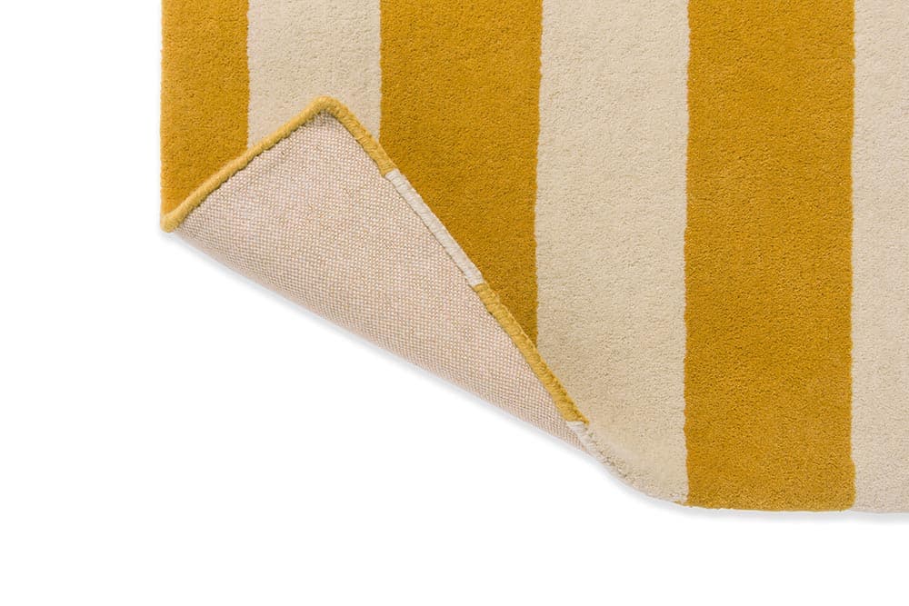 Rug, Ralli Yellow, yellow, navy blue, beige, grey, wool, 200x280 cm, Marimekko - 54135