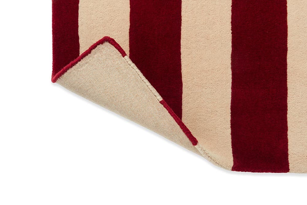 Rug RALLI BURNT ORANGE, beige, maroon, blue, wool, 250x350 cm, Marimekko - 54093