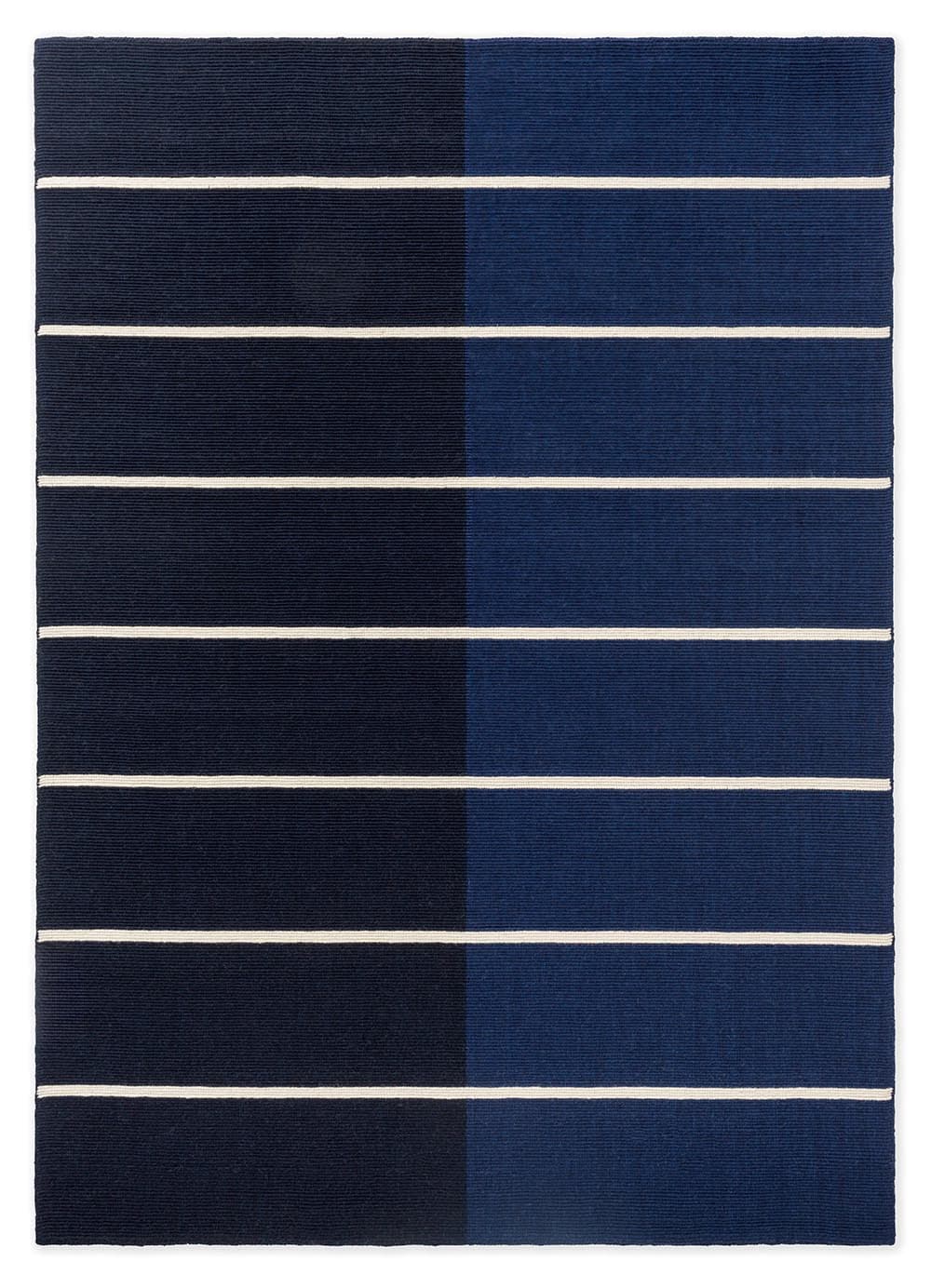 Rug TIIBET DEEP BLUE 200x280 cm navy blue, beige, wool, Marimekko