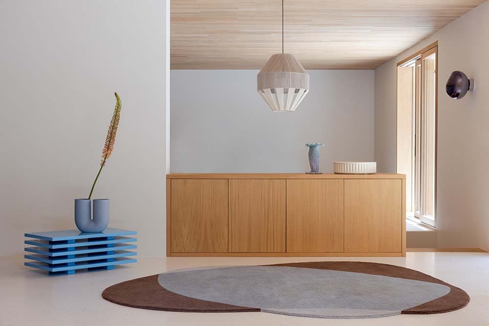 Rug Element Chad Brown-Blue 250x294 cm, brown, blue, grey, wool, Brink & Campman - 53828