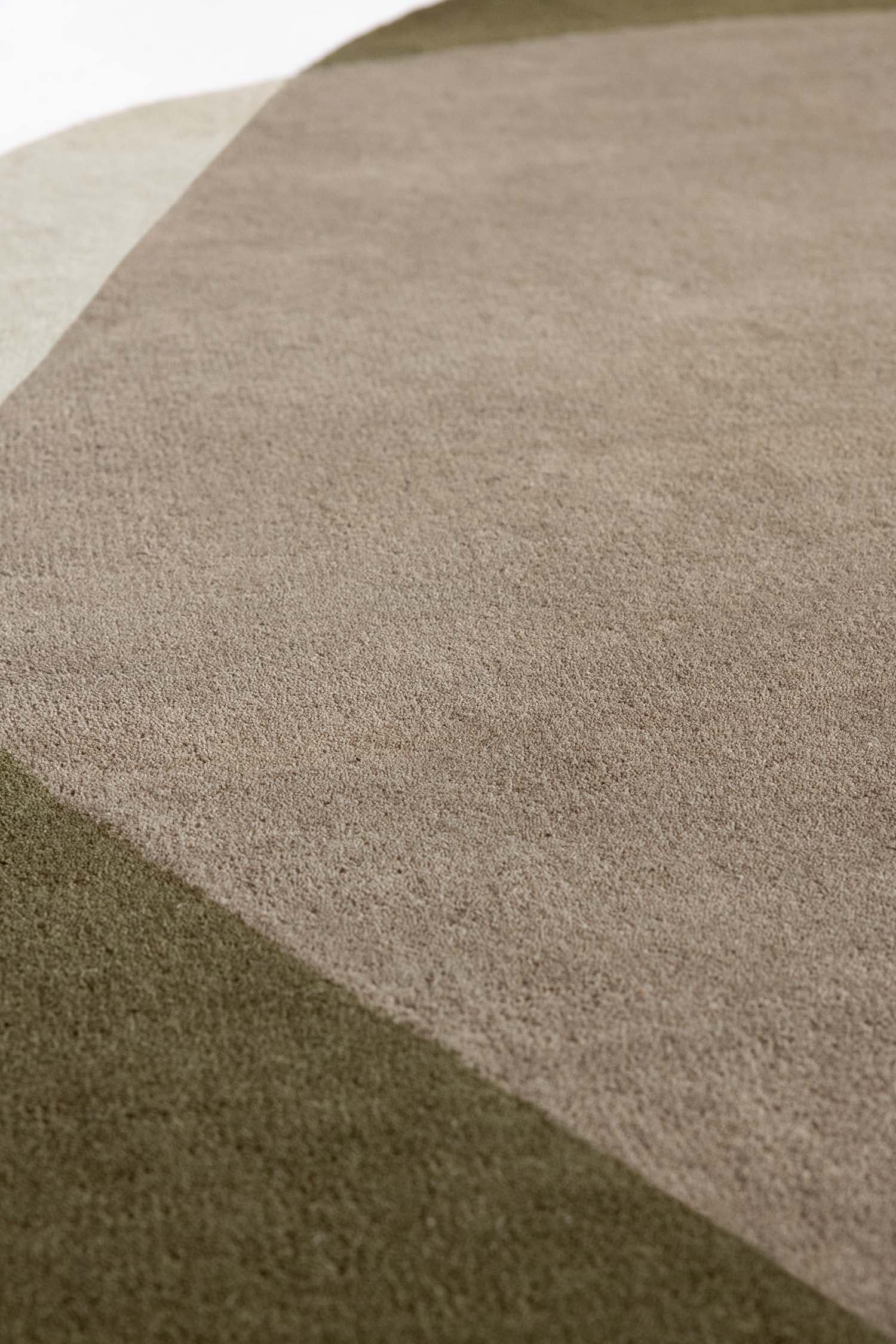 Rug Element Moore Moss 140x184 cm, olive, wool, Brink & Campman - 53822