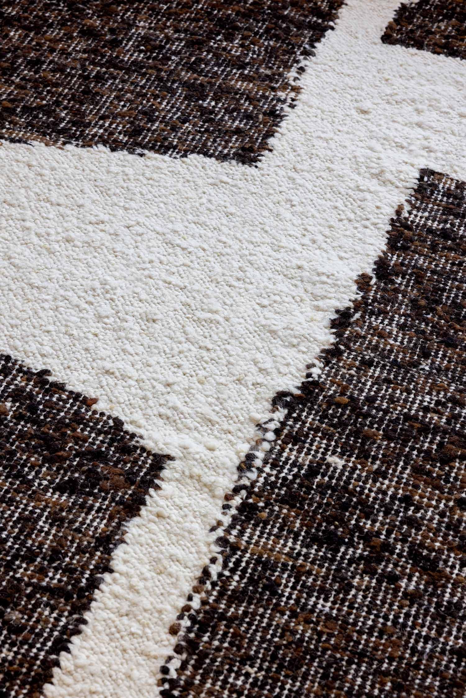 Dywan Craft Fundament Chocolate Cream 140x200 cm beżowy, brązowy, bawełna, juta, wełna, Brink & Campman - 53772