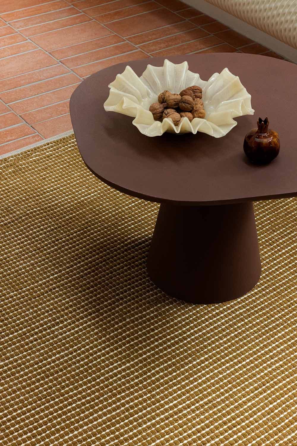 Rug Frame Mustard 250x350 cm, yellow, sisal, wool, Brink & Campman - 53749