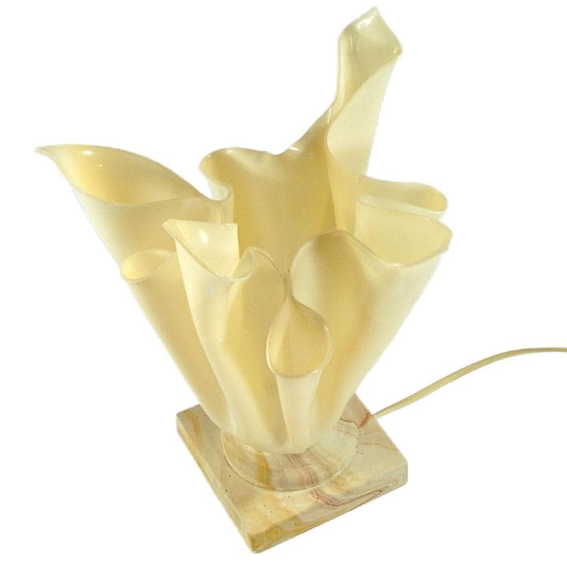 Cream Plastic Table Lamp, by G. Jacob, France, 1980s - 5164