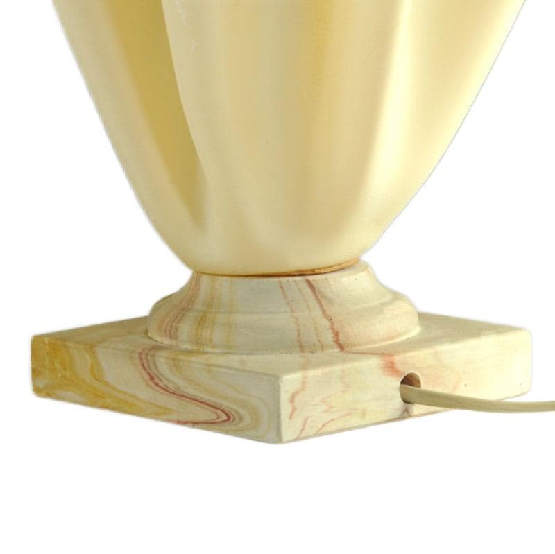 Cream Plastic Table Lamp, by G. Jacob, France, 1980s - 5167