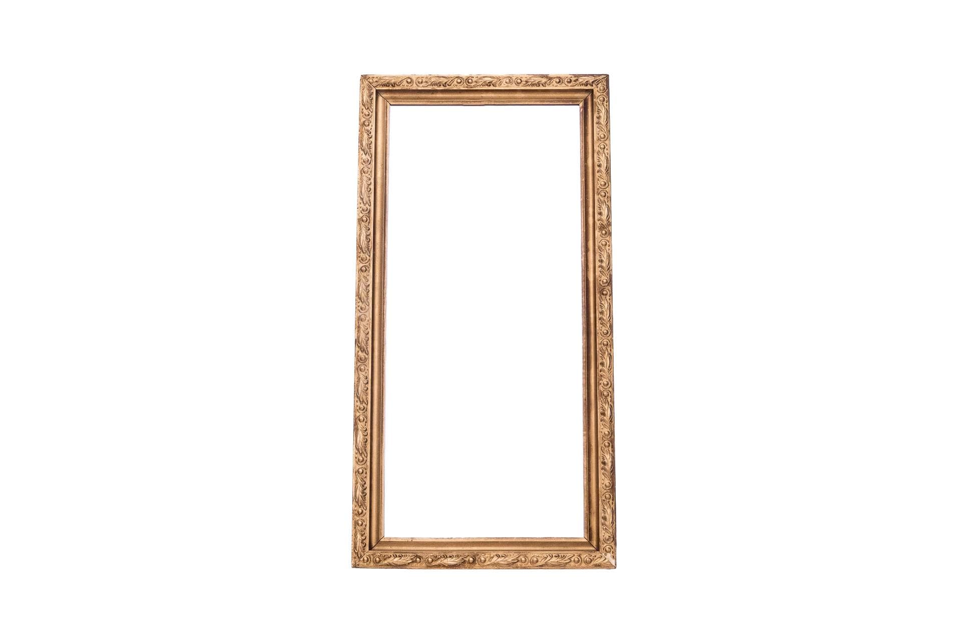 Golden Art Nouveau Mirror, France, 1940s