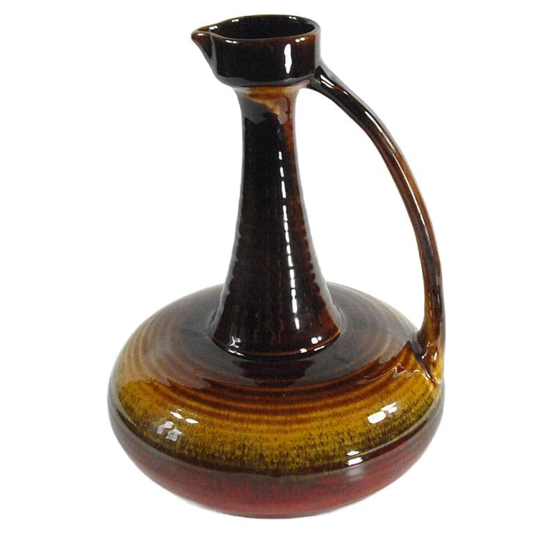 Brązowy wazon ceramiczny, Włochy, lata 60. - 5220