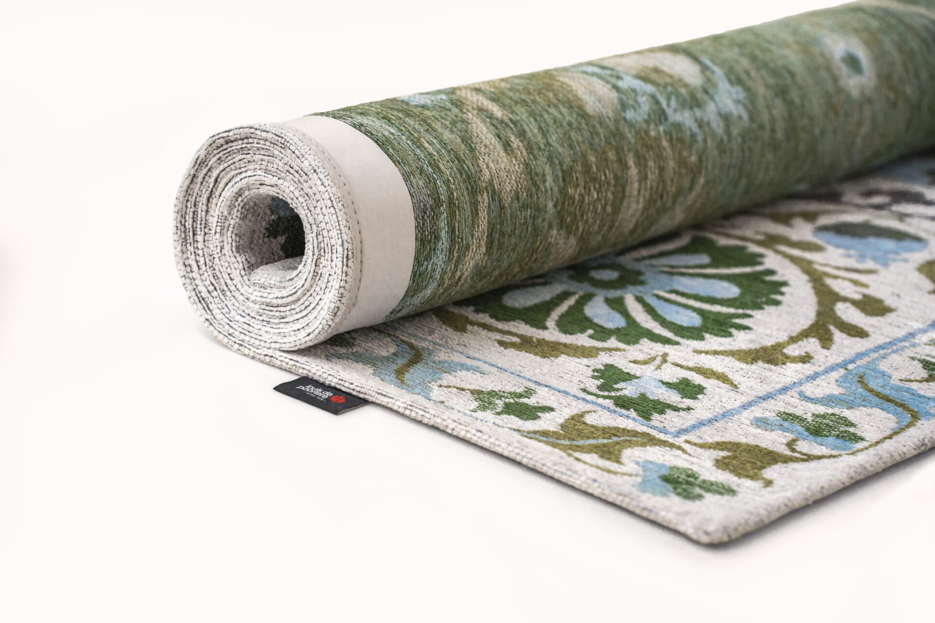 Rug SUZANI SLAVIA white, green, blue, grey 280x390 cm, Louis De Poortere - 56643