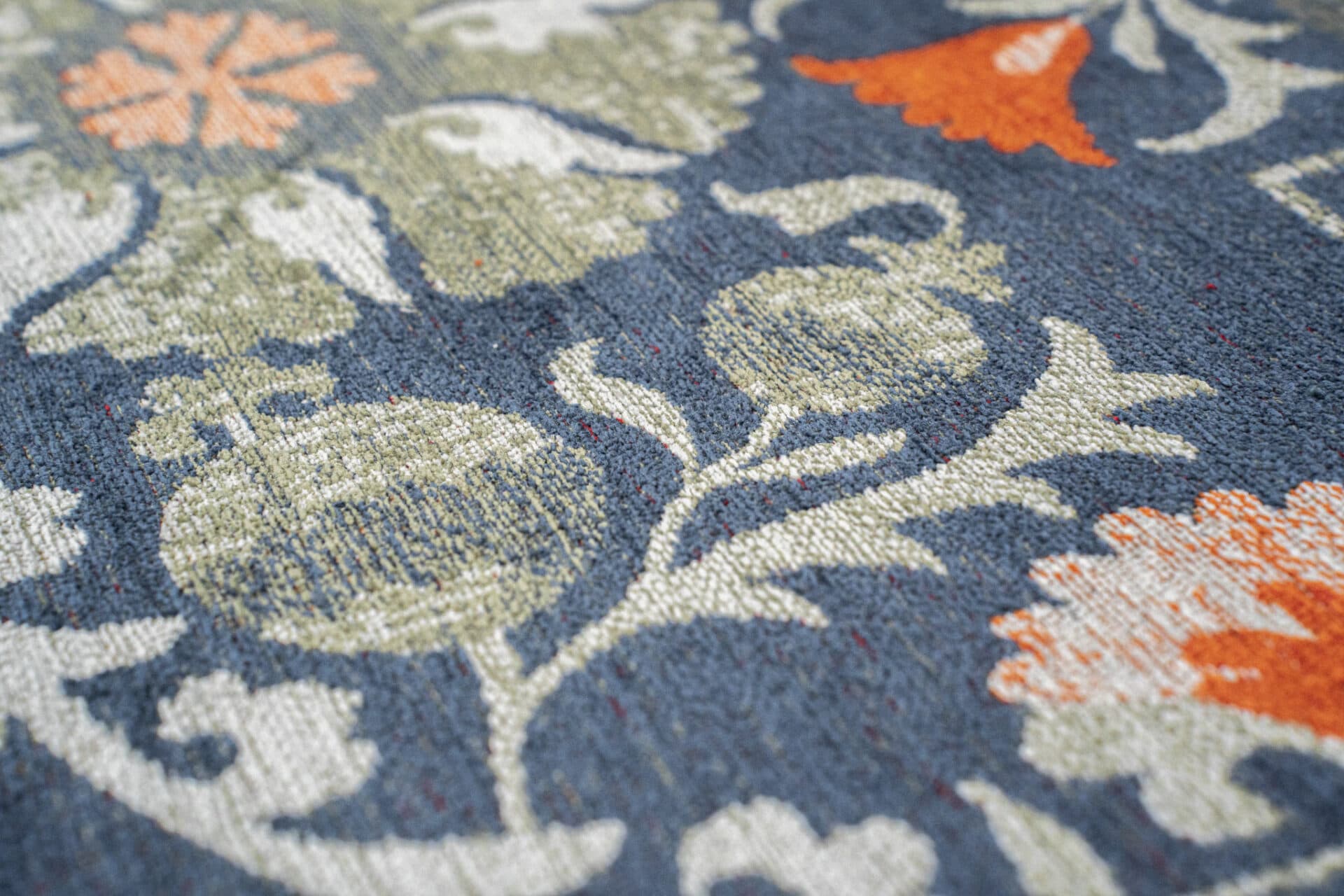 Rug SUZANI NORDIC 9730 280x390 cm, navy blue, red, Louis De Poortere - 56582