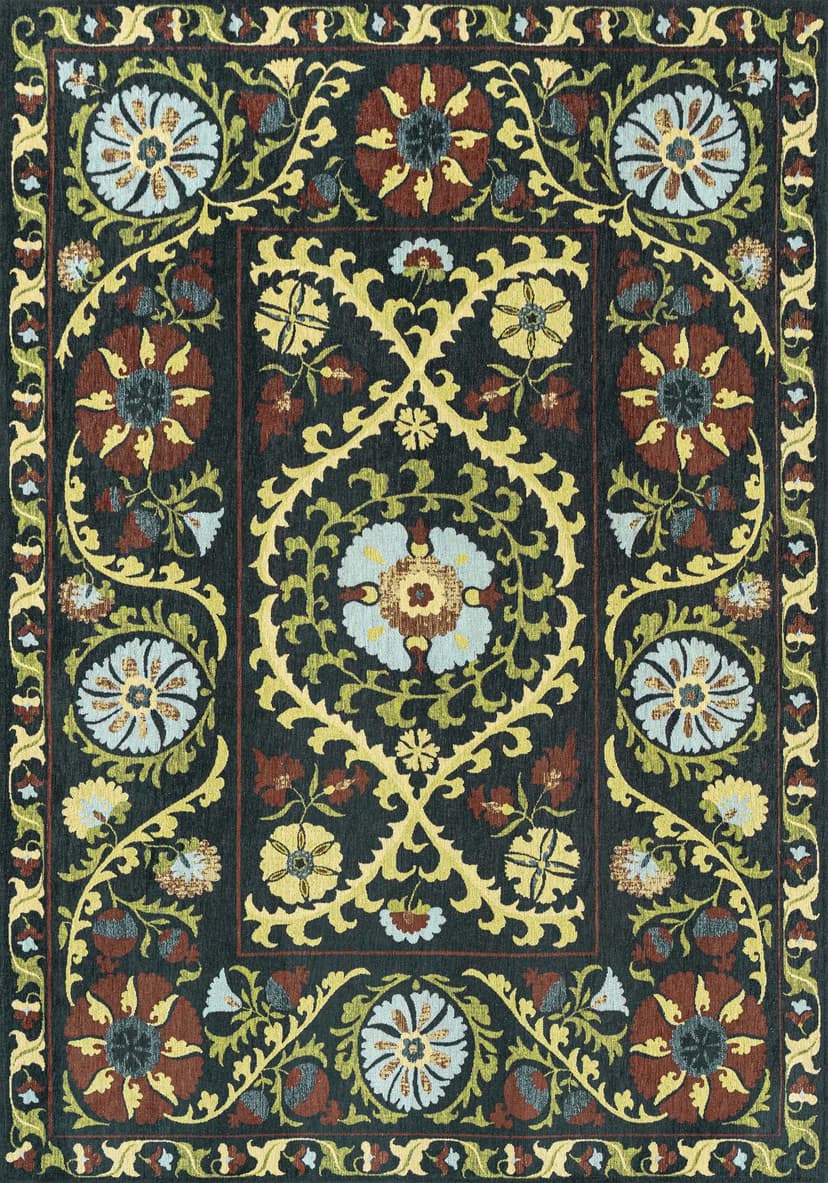 Dywan SUZANI BAVARIA zielony 140x200 cm, Louis De Poortere