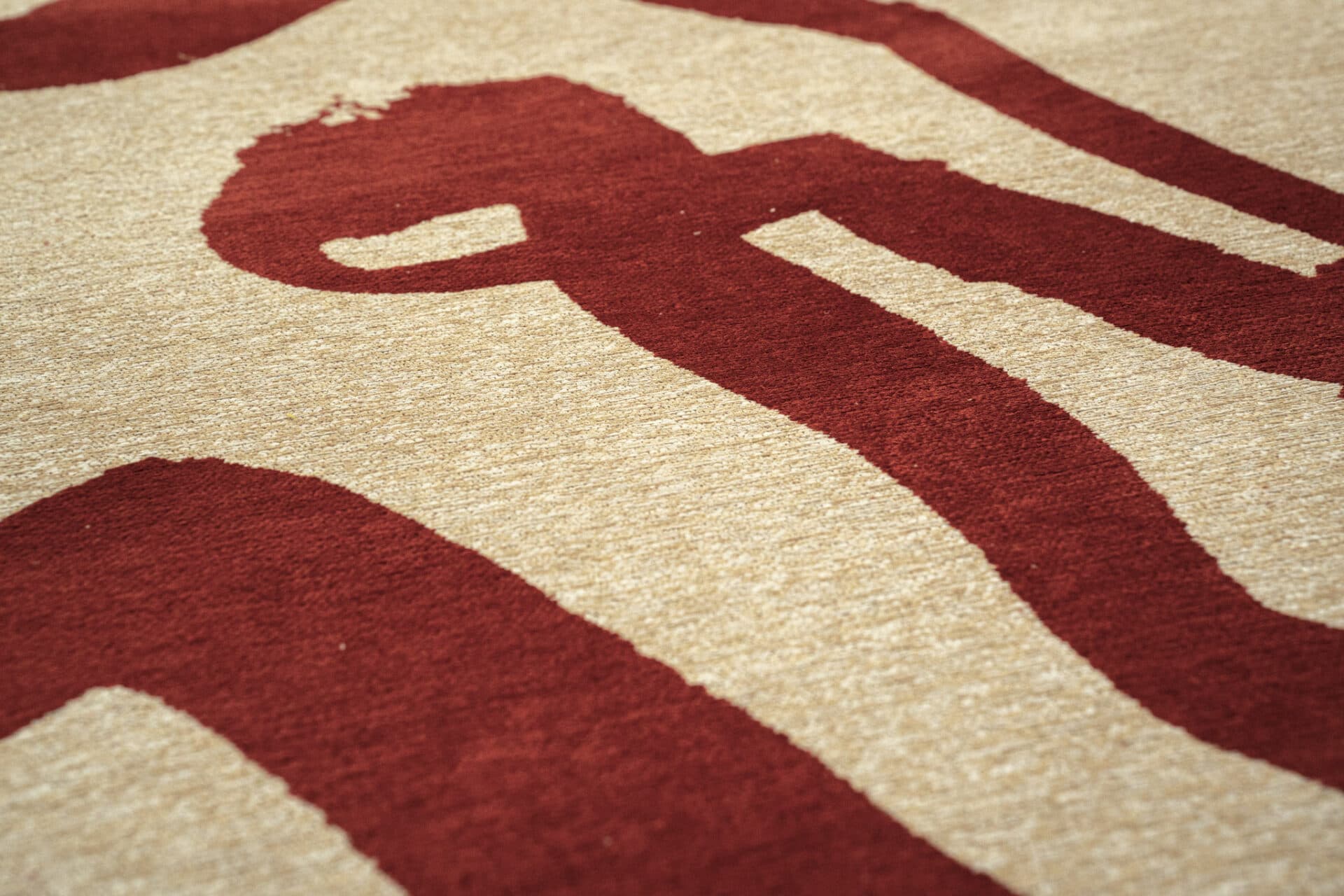 Rug Ribbon Red 280x390 cm beige, burgundy, Louis De Poortere - 56466