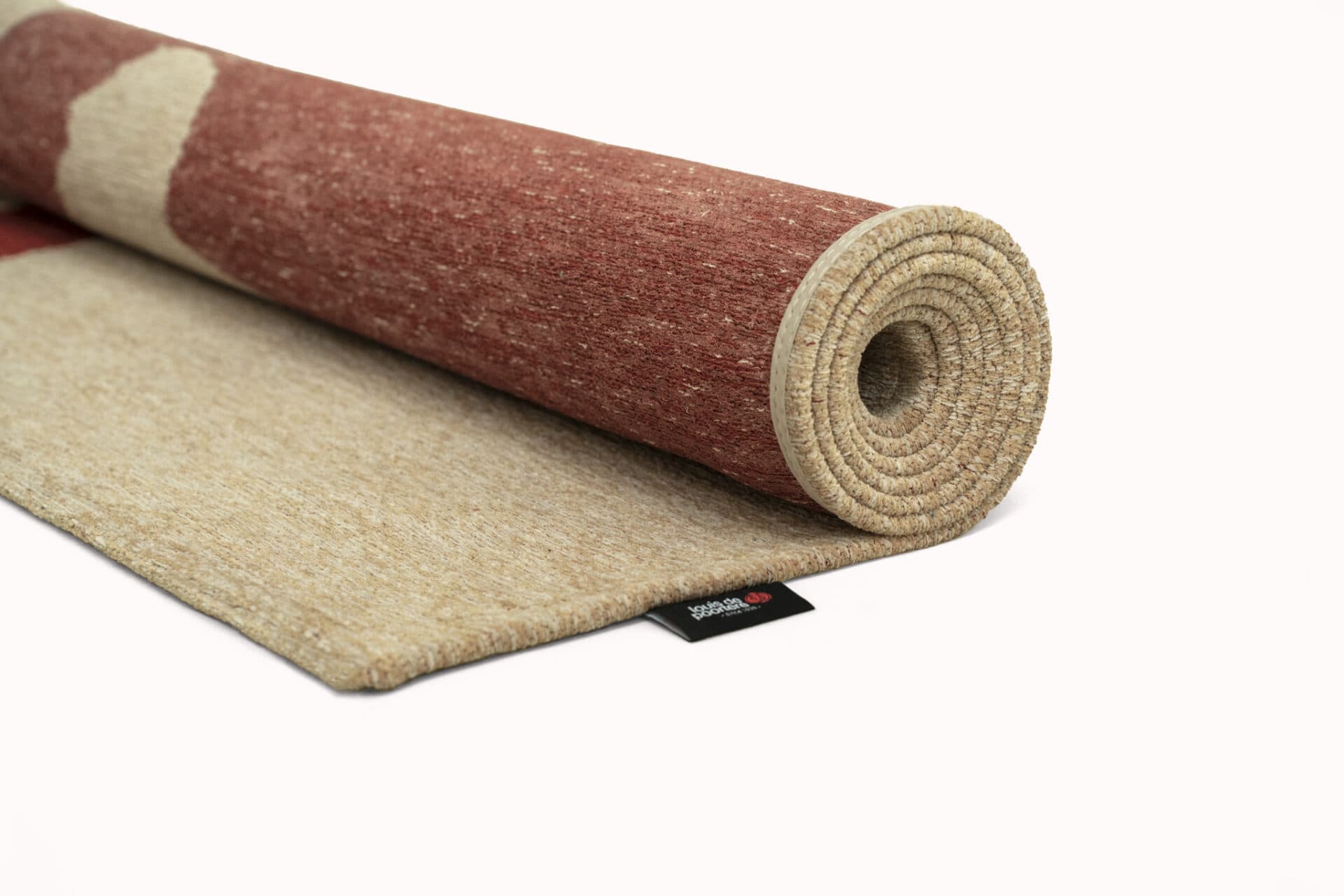 Rug Ribbon Red 280x390 cm beige, burgundy, Louis De Poortere - 56464