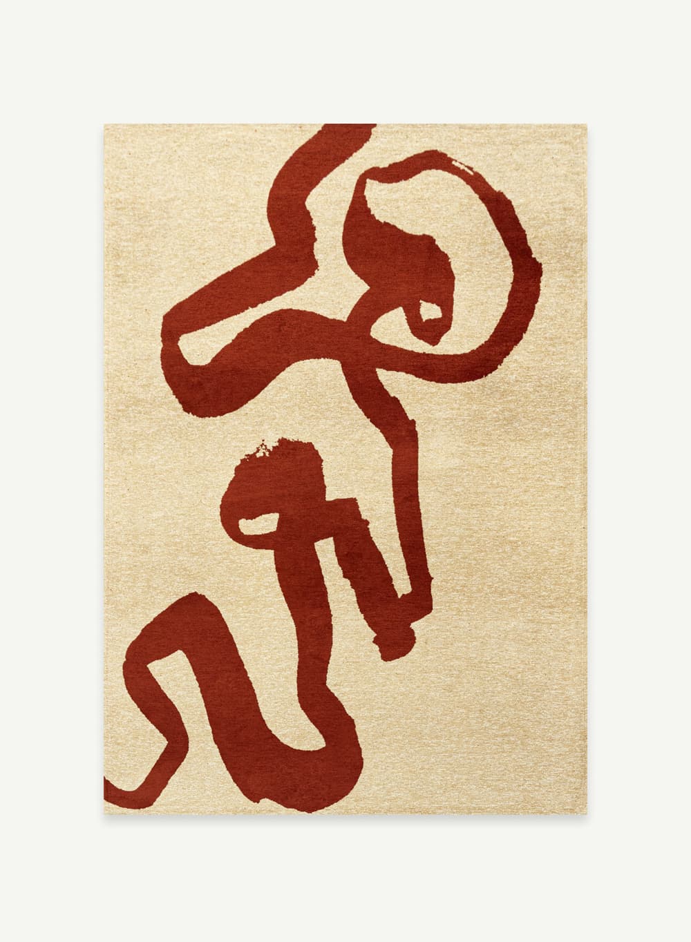 Dywan Ribbon Red 80x150 cm beżowy, bordowy, Louis De Poortere - 56414