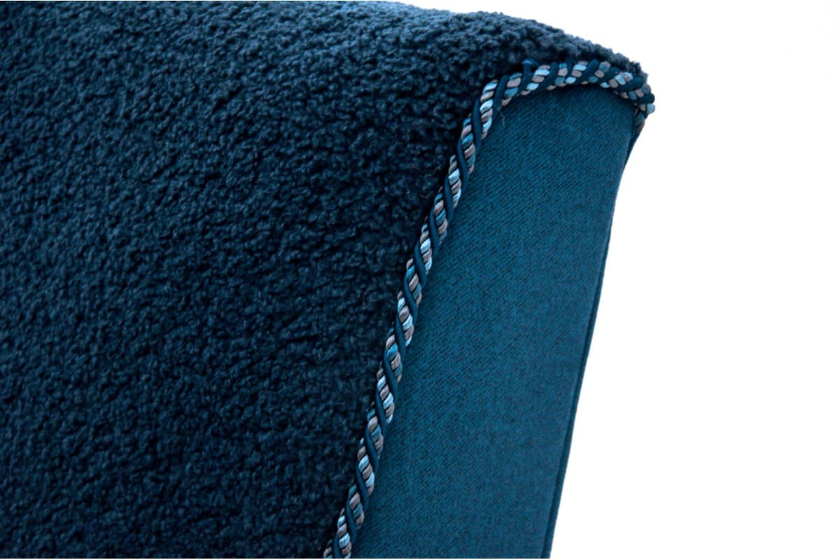 Navy Blue Art Deco Armchair, by J. Halabala, Czechoslovakia, 1930s - 49856